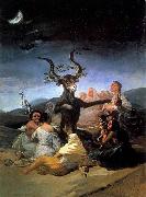 Francisco de goya y Lucientes Witches- Sabbath Germany oil painting artist